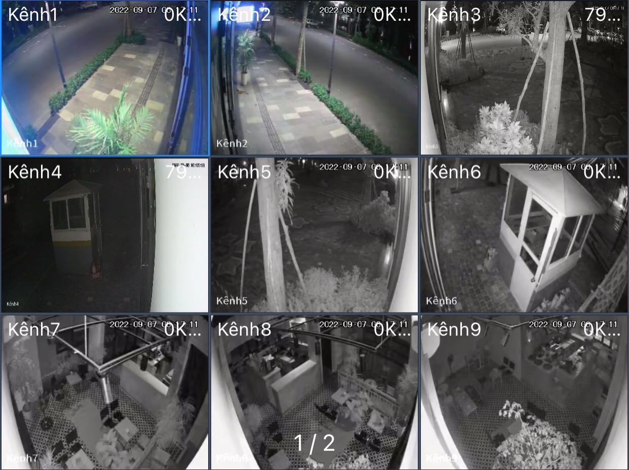 Hình Ảnh Thức Tế Camera ban đem & có mầu ban đêm tại hà nội