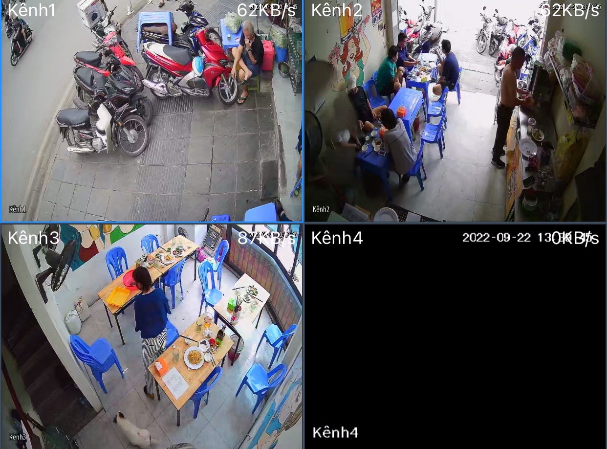Lắp Đặt Camera ở cửa hàng bán bia Hồng QuangHoàng Mai